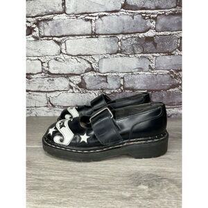 VTG TUK LADY LUCK Black Leather MaryJane Strap England Shoes Women 36EU/5.5M US